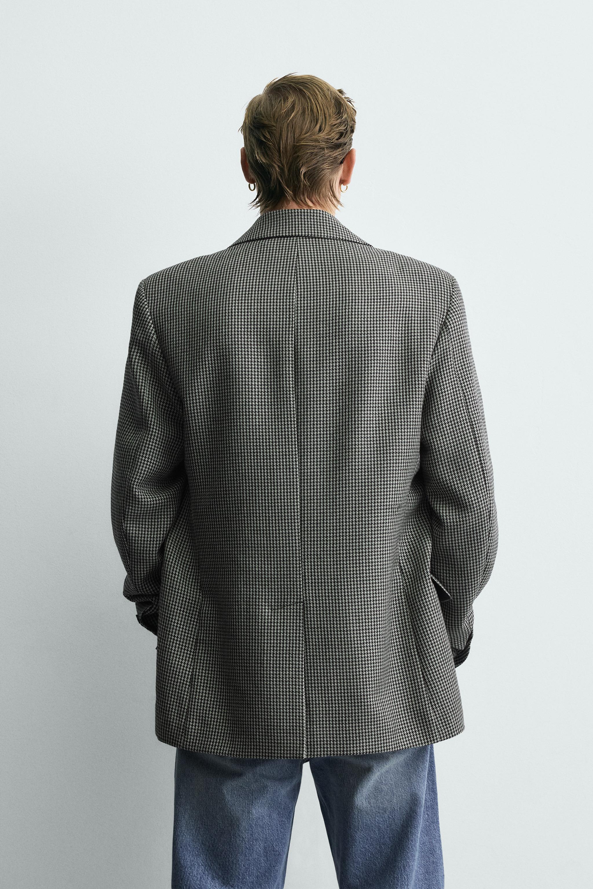 100% WOOL HOUNDSTOOTH BLAZER LIMITED EDITION